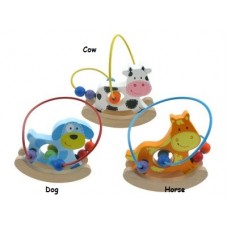 Wooden Rocking Animal Bead Maze Wooden Rocking Animal Bead Maze